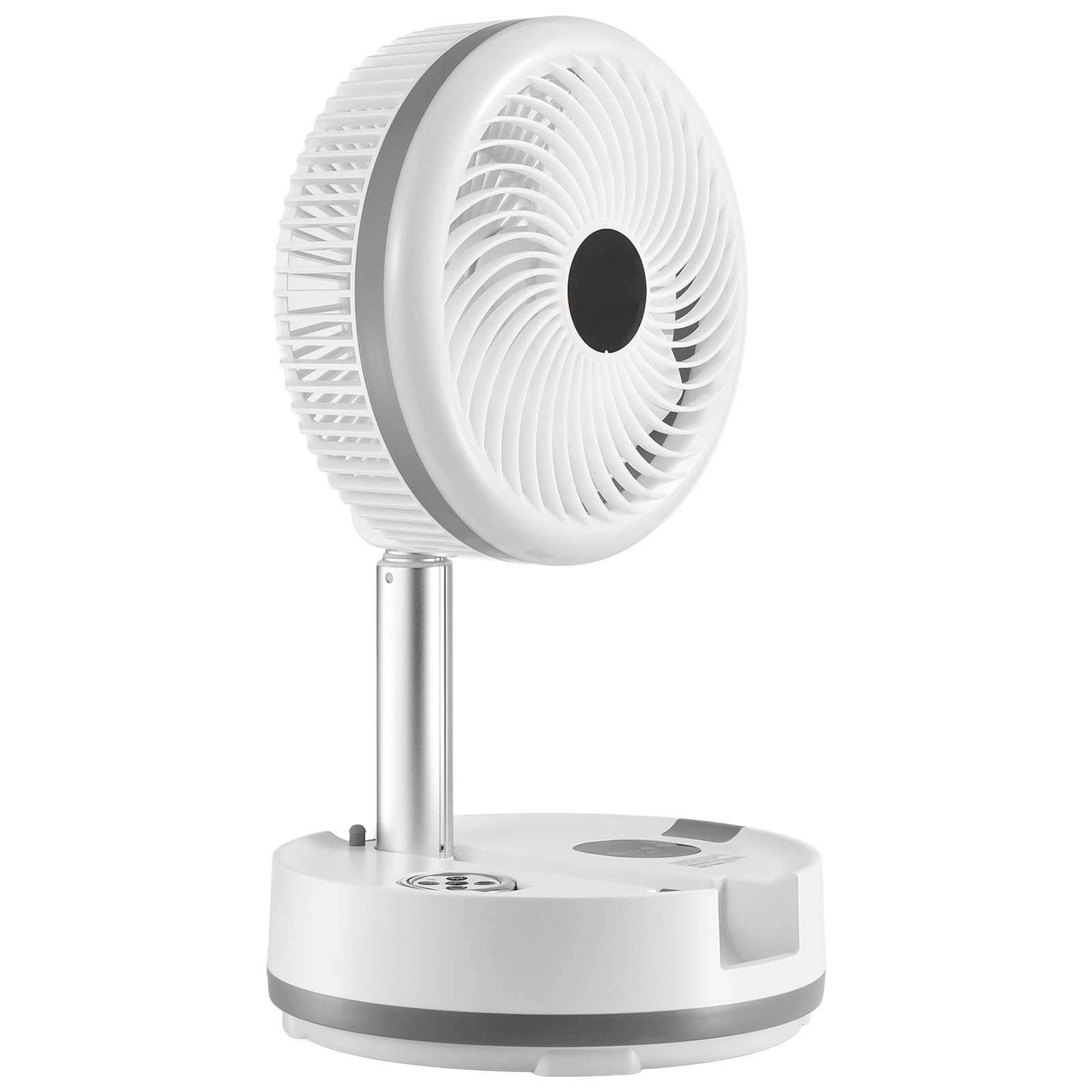 10 Inch Foldable Rechargeable Oscillating Fan 3 In 1 Remote 9 Speeds_voghion.com